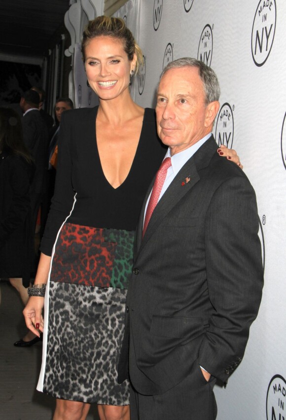 Heidi Klum et Michael Bloomberg aux Awards "Made In NY" à New York, le 10 juin 2013.