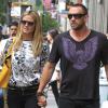 Heidi Klum et Martin Kirsten quittent un restaurant et vont faire du shopping à New York le 11 juin 2013.