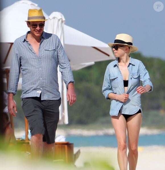 Exclusive - Jason Segel et Michelle Williams en vacances à Cancun au Mexique le 2 janvier 2013