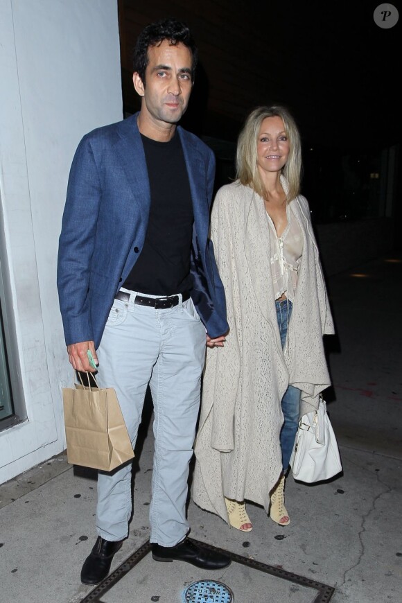 Heather Locklear et son nouveau petit ami Marc Mani, après un dîner romantique à Los Angeles, le 12 juin 2013.
