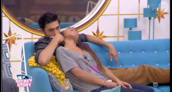 Julien et Tara dans la quotidienne de Secret Story 7 le jeudi 13 juin 2013 sur TF1
