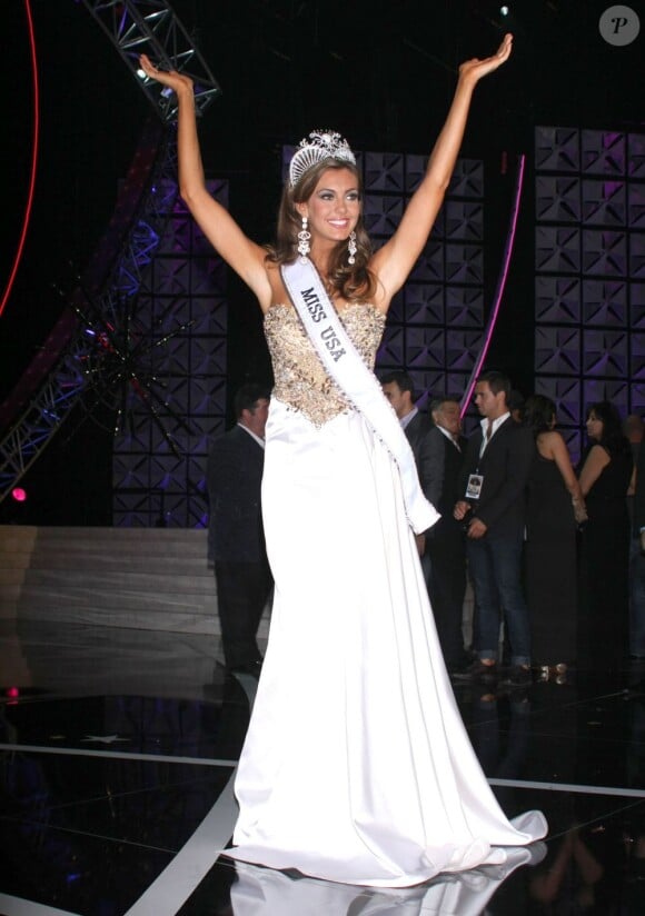 La nouvelle Miss USA 2013, Erin Brady, le soir de son élection à Las Vegas le 16 juin 2013.
