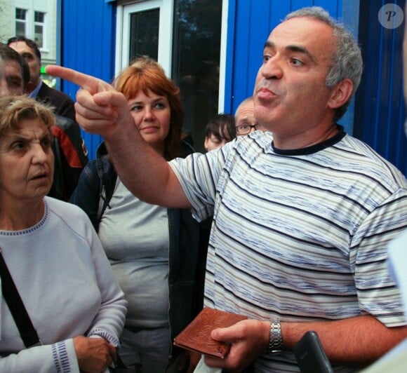 Garry Kasparov lors d'une manifestation de soutien aux Pussy Riot à Moscou le 17 août 2012.