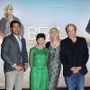 Laurent Lafitte, Marion Vernoux, Fanny Ardant et Patrick Chesnais lors de la présentation du film Les Beaux Jours à Paris le 17 juin 2013