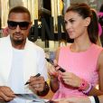 Kevin-Prince Boateng et sa compagne Melissa Satta lors d'un événement caritatif en faveur de l'Afrique à Milan, le 15 juin 2013.