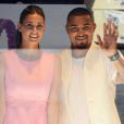 Kevin-Prince Boateng et sa compagne Melissa Satta lors d'un événement caritatif en faveur de l'Afrique à Milan, le 15 juin 2013.