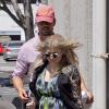 Fergie, enceinte, et son mari Josh Duhamel, dans les rues de Los Angeles, le 19 juin 2013.