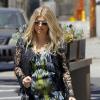 Fergie, enceinte, dans les rues de Los Angeles, le 19 juin 2013.