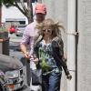 Fergie, enceinte, se rend chez le médecin avec son mari Josh Duhamel, à Los Angeles, le 19 juin 2013.