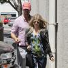 Fergie, enceinte, se rend chez le médecin avec son mari Josh Duhamel, à Los Angeles, le 19 juin 2013.
