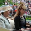 La princesse Anne et la princesse Beatrice d'York à leur arrivée au Royal Ascot lors du Ladies' Day le 20 juin 2013