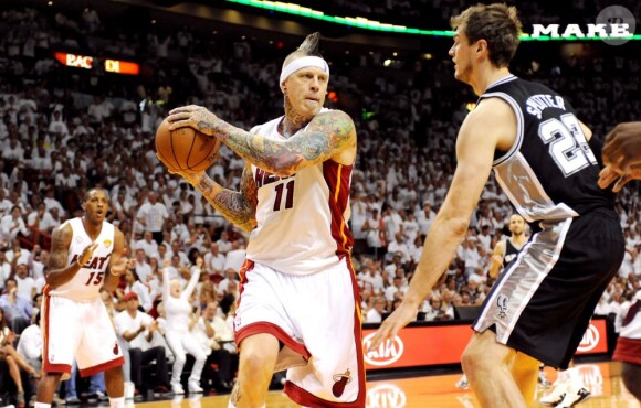 Chris Anderson lors du match 7 des finales NBA à Miami, le 20 juin 2013.