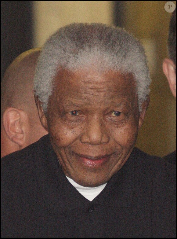 Nelson Mandela à Londres le 27 juin 2008.