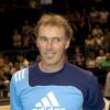 Laurent Blanc lors d'un tournoi de football pour les enfants du Sahel dans la Salle de la Palestre au Cannet le 23 juin 2013