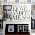 Lionel Messi à la presentation du "livre de Lionel Messi" par Dolce&amp;Gabbana, le 22 juin 2013 à Milan.