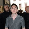 Lionel Messi à la presentation du "livre de Lionel Messi" par Dolce&amp;Gabbana, le 22 juin 2013 à Milan.