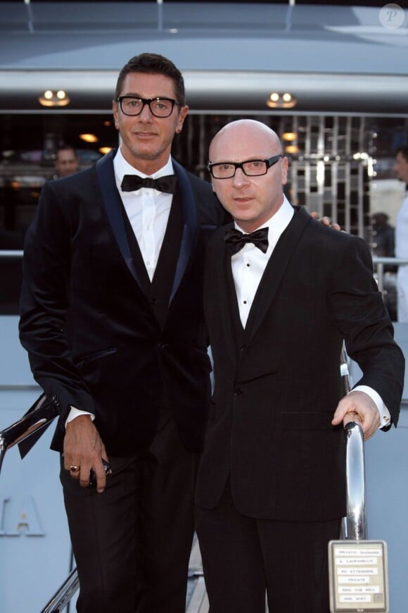 Domenico Dolce et Stefano Gabbana à Cannes, le 22 mai 2010.