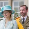 Le grand-duc héritier Guillaume et Stéphanie de Luxembourg célèbrent la fête nationale le 23 juin 2013.