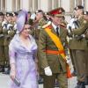 Le Grand-duc Henri et la Grande-duchesse Maria Teresa durant la parade militaire lors de la fête nationale le 23 juin 2013.