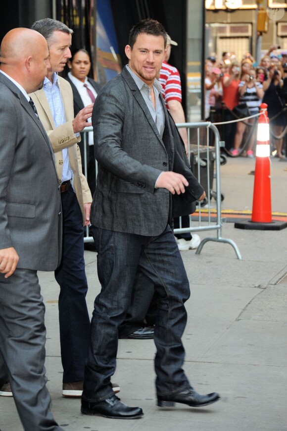 Channing Tatum allant à l'enregistrement de l'émission Good Morning America à New York le 25 juin 2013