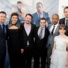 L'équipe du film White House Down, le réalisateur Roland Emmerich, Jamie Foxx, Channing Tatum, Maggie Gyllenhaal et Joey King, lors de l'avant-première du film à Washington le 21 juin 2013