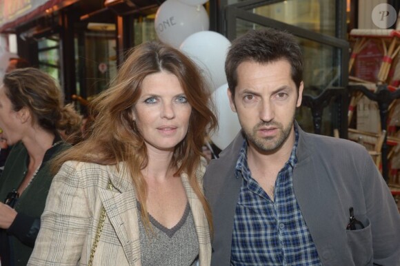 Frédéric Diefenthal et Gwendoiline Hamon à la soirée d'inauguration de la boutique Stone, 60 rue des Saint Pères, à Paris, le 25 juin 2013