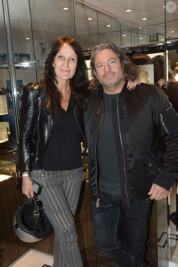 Liliane Jossua et Jean-François Bogliolo à la soirée d'inauguration de la boutique Stone, 60 rue des Saint Pères, à Paris, le 25 juin 2013