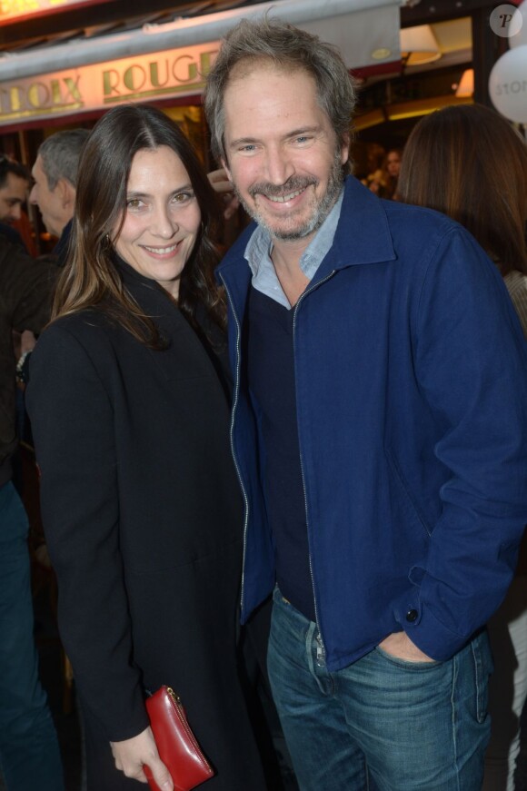 Géraldine Pailhas et Christopher Thompson à la soirée d'inauguration de la boutique Stone, 60 rue des Saint Pères, à Paris, le 25 juin 2013