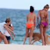 Exclusif - Hailey Baldwin sur la plage à Miami, le 26 Juin 2013.
