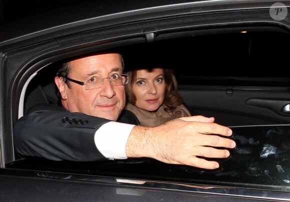 François Hollande et Valérie Trierweiler le 6 mai 2012 à Paris.