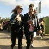 Kate Moss et son mari Jamie Hince à Glastonbury le 29 juin 2013.