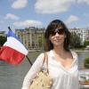 Mathilda May lors de la 3ème édition du Brunch Blanc-Une croisiere sur la Seine à Paris le 30 juin 2013