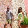 Christian Audigier et sa petite amie Nathalie Sorensen en vacances à Costa Smeralda en Sardaigne, le 23 Juin 2013.