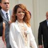Rihanna au défilé de mode Haute-Couture Automne-Hiver 2013/2014 Chanel, au Grand Palais, à Paris, le 2 juillet 2013.