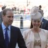 Kate Middleton et le prince William - 60e anniversaire du couronnement de la reine Elisabeth II d'Angleterre en l'abbaye de Westminster à Londres le 4 juin 2013.