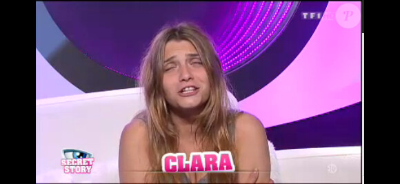 Clara dans Secret Story 7, samedi 6 juillet 2013 sur TF1