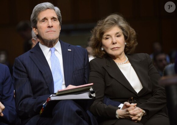 John Kerry et sa femme Teresa Heinz Kerry le 24 janvier 2013 à Washington.