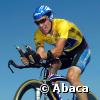 Lance Armstrong lors du Tour de France le 27 juillet 2002. 