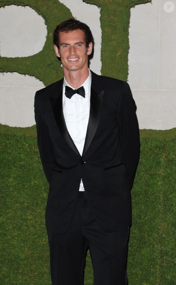 Andy Murray lors du dîner des champions de Wimbledon qui se tenait à l'hôtel Intercontinental de Londres le 7 juillet 2013