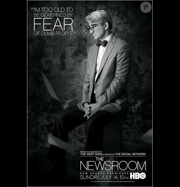 Portrait de Sam Waterston pour la saison 2 de "The Newsroom", à partir du 14 juillet 2013 sur HBO.