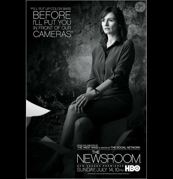 Portrait d'Emily Mortimer pour la saison 2 de "The Newsroom", à partir du 14 juillet 2013 sur HBO.