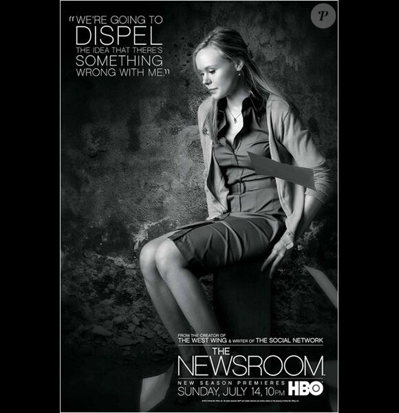 Portrait d'Alison Pill pour la saison 2 de "The Newsroom", à partir du 14 juillet 2013 sur HBO.
