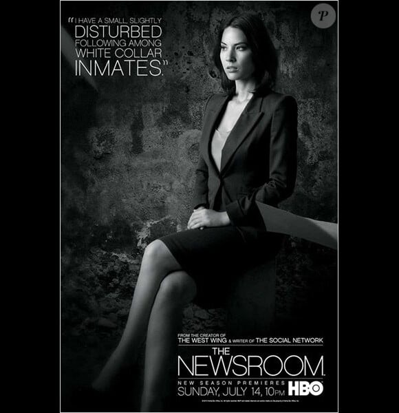 Portrait d'Olivia Munn pour la saison 2 de "The Newsroom", à partir du 14 juillet 2013 sur HBO.