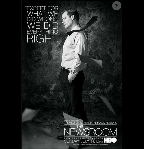 Portrait de Jeff Daniels pour la saison 2 de "The Newsroom", à partir du 14 juillet 2013 sur HBO.