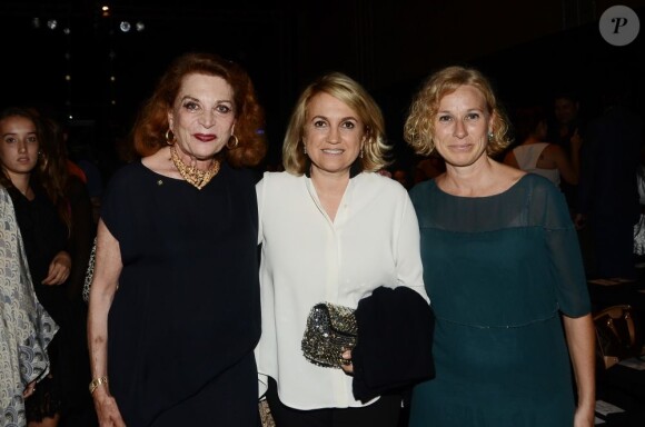 Raffaella Curiel, Silvia Fendi, Giovanna Melandri au défilé Jean-Paul Gaultier Couture organisé à Rome le 7 juillet 2013