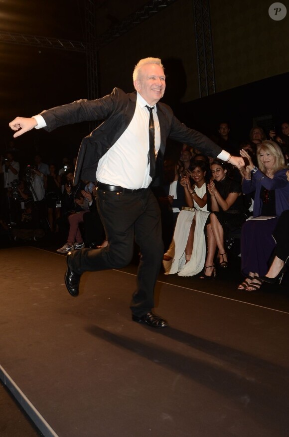 Jean-Paul Gaultier lors de son défilé Couture organisé à Rome le 7 juillet 2013