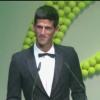 Novak Djokovic lors de son gala donné en faveur de sa fondation, le 8 juillet 2013 à Londres