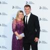Branislav Ivanovic et son épouse Natasha lors du gala donné en l'honneur de la Fondation Novak Djokovic le 8 juillet 2013 à la Roundhouse de Camden à Londres