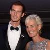 Andy Murray et sa maman Judy lors du dîner des champions de Wimbledon le 7 juillet 2013 à l'hôtel Intercontinental de Londres