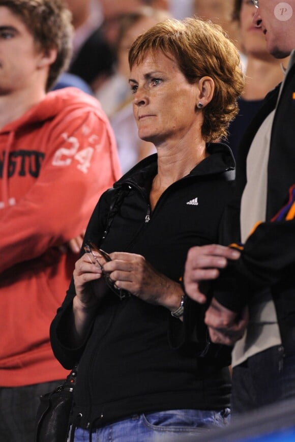 Judy Murray lors de l'Open d'Australie à Melbourne le 28 janvier 2010
